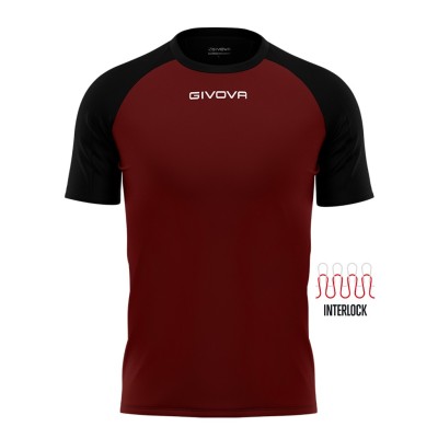 GIVOVA SHIRT CAPO MC MAC03 0810 BORDEAUX BLACK