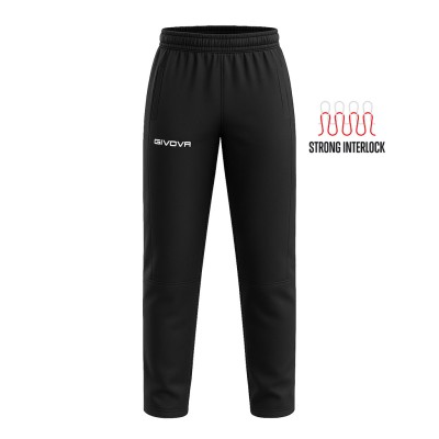 GIVOVA REVOLUTION IN PIN PAN PANTS P025 0010 ΜΑΥΡΟ