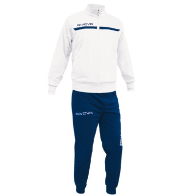 GIVOVA TUTA ONE FULL ZIP TT012 0304 ΛΕΥΚΟ ΜΠΛΕ