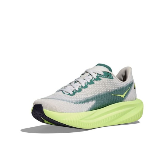 HOKA MACH 7 1171904 FYZ ΓΚΡΙ ΠΡΑΣΙΝΟ