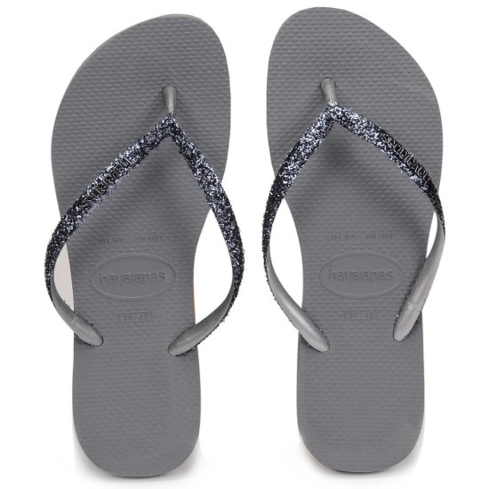 HAVAIANAS SLIM GLITTER II 4146975 5178 ΓΚΡΙ