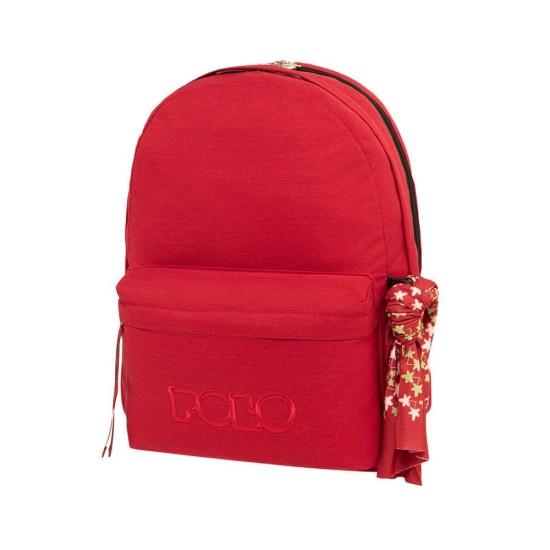 ΣΑΚΙΔΙΟ POLO DOUBLE SCARF 901235 3101 ΚΟΚΚΙΝΟ ΣΚΥΡΟ