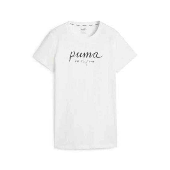 PUMA S GRAPHIC SCRIPT TEE 524210 02 ΛΕΥΚΟ