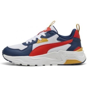 PUMA TRINITY LITY JR 391443 17 ΜΠΛΕ ΚΟΚΚΙΝΟ