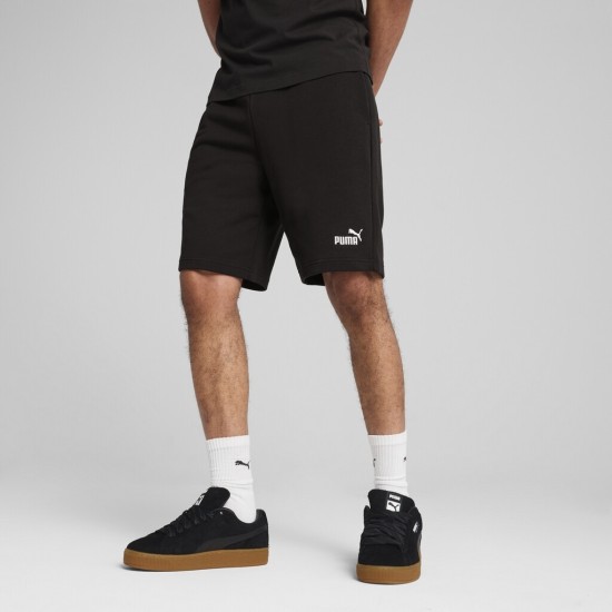 PUMA ESS SHORTS 682594 01 ΜΑΥΡΟ