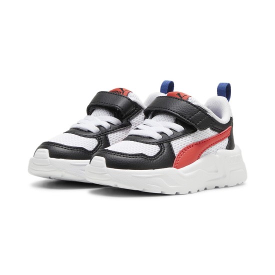 PUMA TRINITY LITE AC 391481 09 ΛΕΥΚΟ ΜΑΥΡΟ ΚΟΚΚΙΝΟ