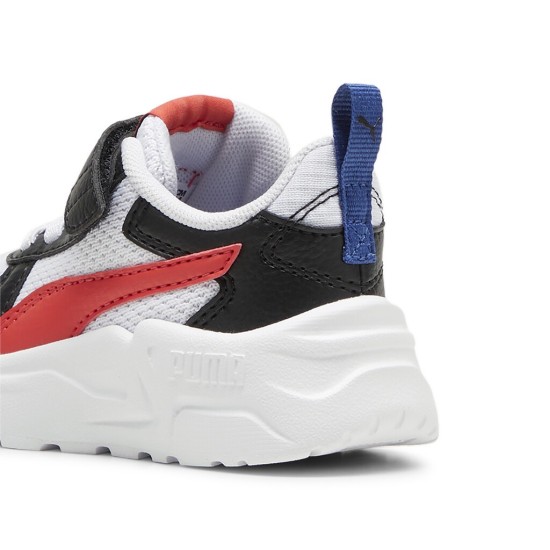 PUMA TRINITY LITE AC 391481 09 ΛΕΥΚΟ ΜΑΥΡΟ ΚΟΚΚΙΝΟ