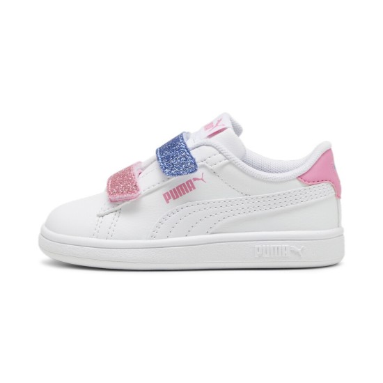 PUMA SMASH 3.0 GLITTER 395610 01 ΛΕΥΚΟ