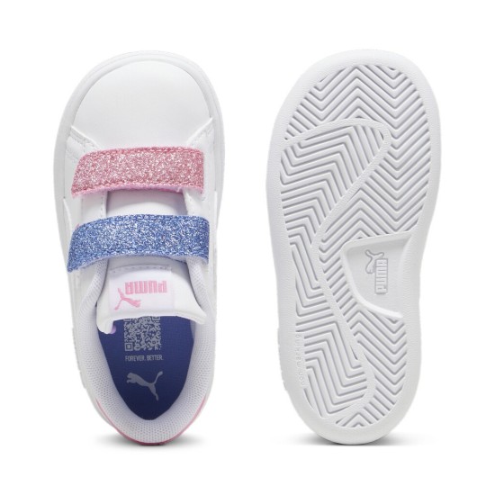 PUMA SMASH 3.0 GLITTER 395610 01 ΛΕΥΚΟ