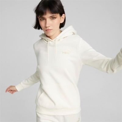 PUMA ESS + EMBROIDERY HOODIE FL 670004 99 ΕΚΡΟΥ