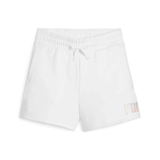 PUMA ESS SHORTS 680253 02 ΛΕΥΚΟ