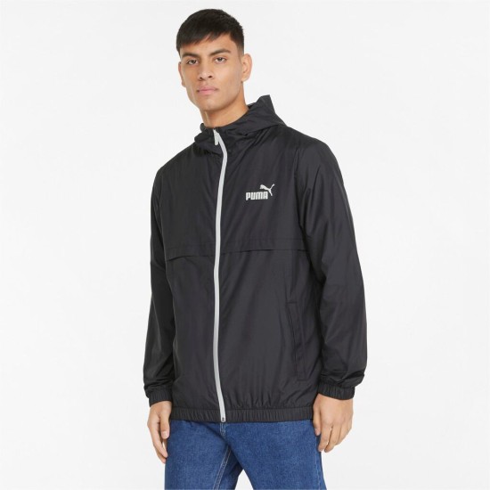 PUMA ESS SOLID WINDBREAKER 847484 01 ΜΑΥΡΟ