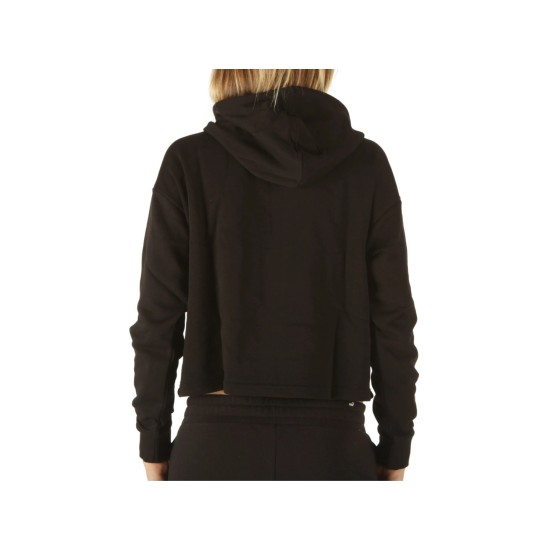 PUMA ESS METALLIC LOGO HOODIE TR 848305 01 ΜΑΥΡΟ