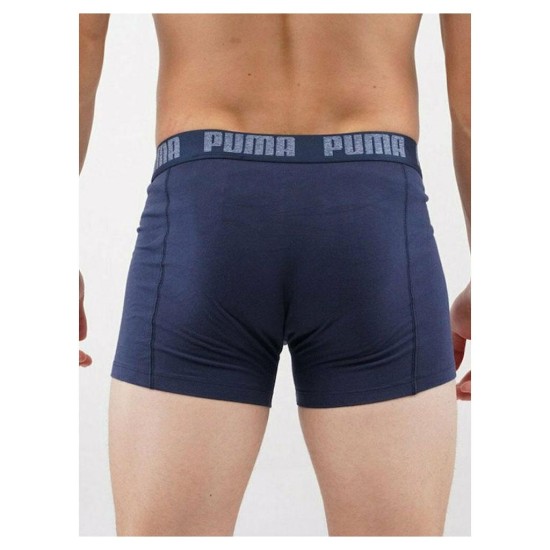 PUMA BASIC BOXER 2PACK 521015001 037 ΜΠΛΕ ΡΑΦ