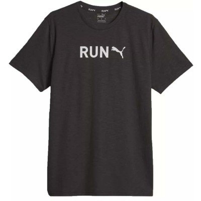 PUMA GRAPHIC TEE RUN 524202 01 ΜΑΥΡΟ