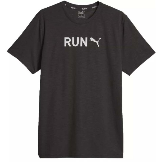 PUMA GRAPHIC TEE RUN 524202 01 ΜΑΥΡΟ