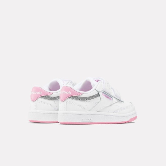 REEBOK CLUB C 2V 2.0 100075110 ΛΕΥΚΟ ΡΟΖ