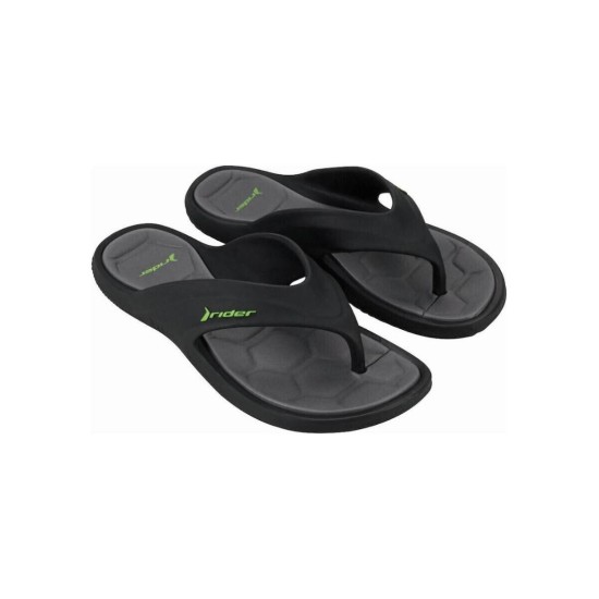 RIDER FLIP FLOPS 26017 AZ143 ΜΑΥΡΟ ΠΡΑΣΙΝΟ 