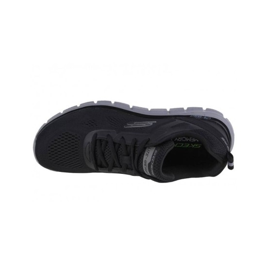 SKECHERS TRACK BROADER 232698 BKCC ΜΑΥΡΟ