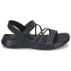 SKECHERS MULTI-STRAP GORE QUARTER STRAP 141473 BKGY ΜΑΥΡΟ