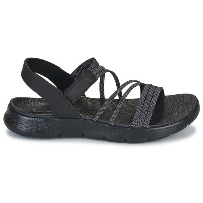 SKECHERS MULTI-STRAP GORE QUARTER STRAP 141473 BKGY ΜΑΥΡΟ