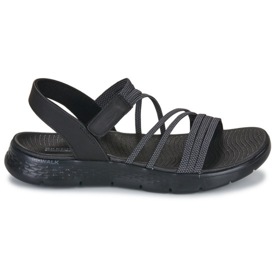 SKECHERS MULTI-STRAP GORE QUARTER STRAP 141473 BKGY ΜΑΥΡΟ