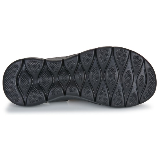 SKECHERS MULTI-STRAP GORE QUARTER STRAP 141473 BKGY ΜΑΥΡΟ