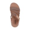 SKECHERS MULTI-STRAP GORE QUARTER STRAP 141473 TAN ΚΑΦΕ