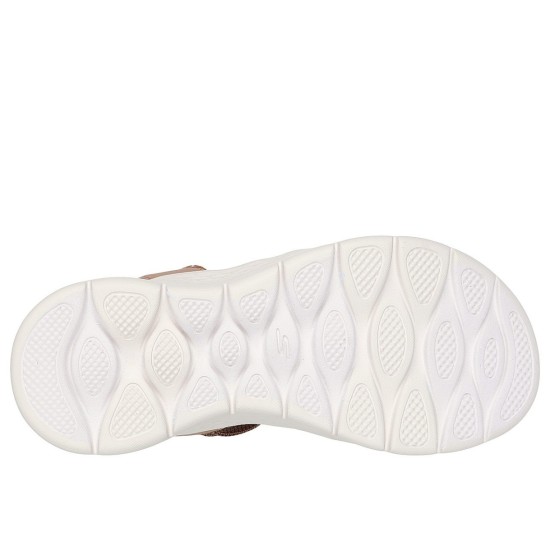 SKECHERS MULTI-STRAP GORE QUARTER STRAP 141473 TAN ΚΑΦΕ