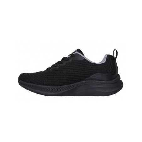 SKECHERS TEXTURED ENGINEERED KNIT LACE UP 117731 BBK ΜΑΥΡΟ