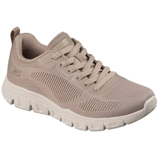 SKECHERS ENGINEERED KNIT LACE UP 117700 TPE ΜΠΕΖ