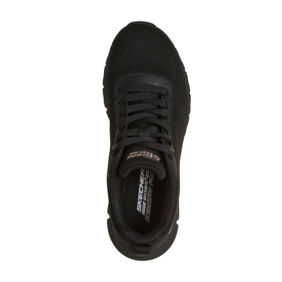 SKECHERS ENGINEERED KNIT LACE UP 117700 BBK ΜΑΥΡΟ