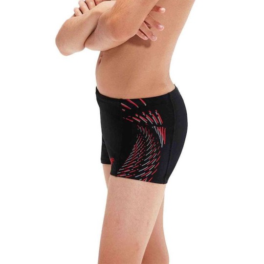 SPEEDO AQUASHORT 003169 14375J ΜΑΥΡΟ ΚΟΚΚΙΝΟ