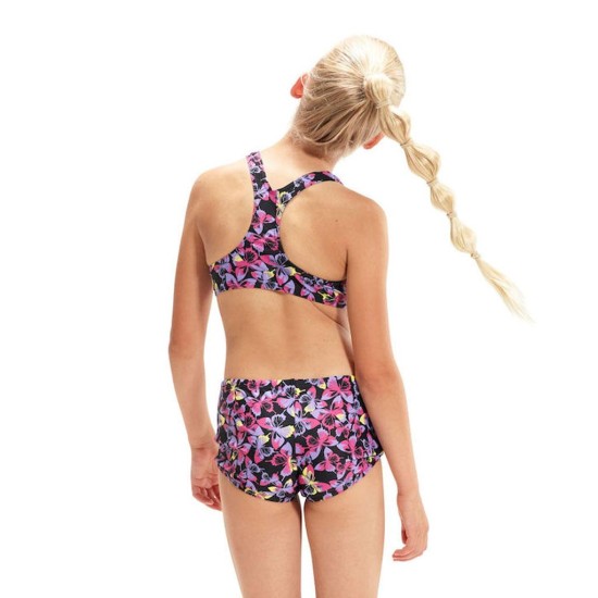 SPEEDO ALLOVER 2 PIECE 003107 14734G ΜΑΥΡΟ ΜΩΒ
