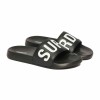 SUPERDRY CORE POOL SLIDE WF310237A 02A ΜΑΥΡΟ ΛΕΥΚΟ