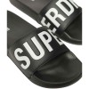 SUPERDRY CORE POOL SLIDE WF310237A 02A ΜΑΥΡΟ ΛΕΥΚΟ