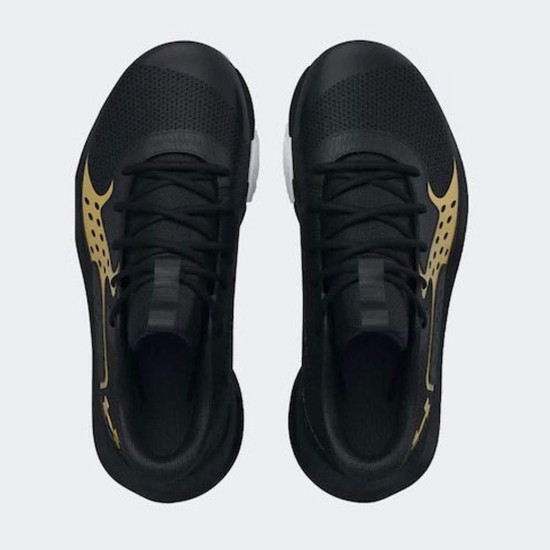UNDER ARMOUR GS JET 23 3026635 002 ΜΑΥΡΟ ΧΡΥΣΟ