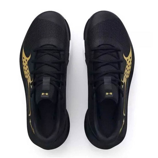 UNDER ARMOUR JET '23 3026634 001 ΜΑΥΡΟ ΧΡΥΣΟ