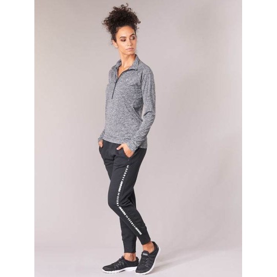 UNDER ARMOUR TECH TWIST 1/2 ZIP 1320128 001 ΓΚΡΙ ΜΑΥΡΟ