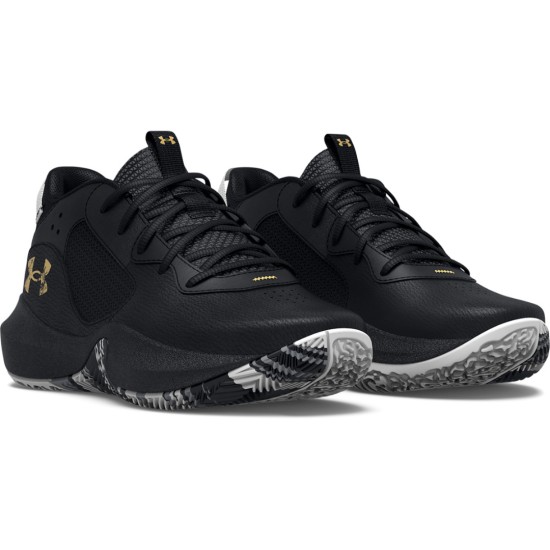 UNDER ARMOUR LOCKDOWN 6 PS 3025618 003 ΜΑΥΡΟ ΧΡΥΣΟ