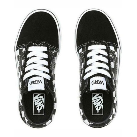 VANS YT WARD CHECKERED K VN0A38J9PVJ1 ΜΑΥΡΟ